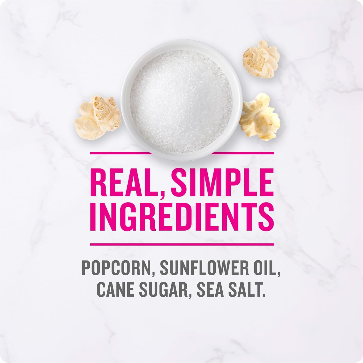Angie's BOOMCHICKAPOP Sweet & Salty Kettle Corn Popcorn – Gluten-Free Individual Snack Bags for Kids' Lunchboxes and Classroom Parties