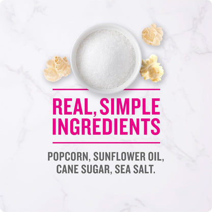 Angie's BOOMCHICKAPOP Sweet & Salty Kettle Corn Popcorn – Gluten-Free Individual Snack Bags for Kids' Lunchboxes and Classroom Parties