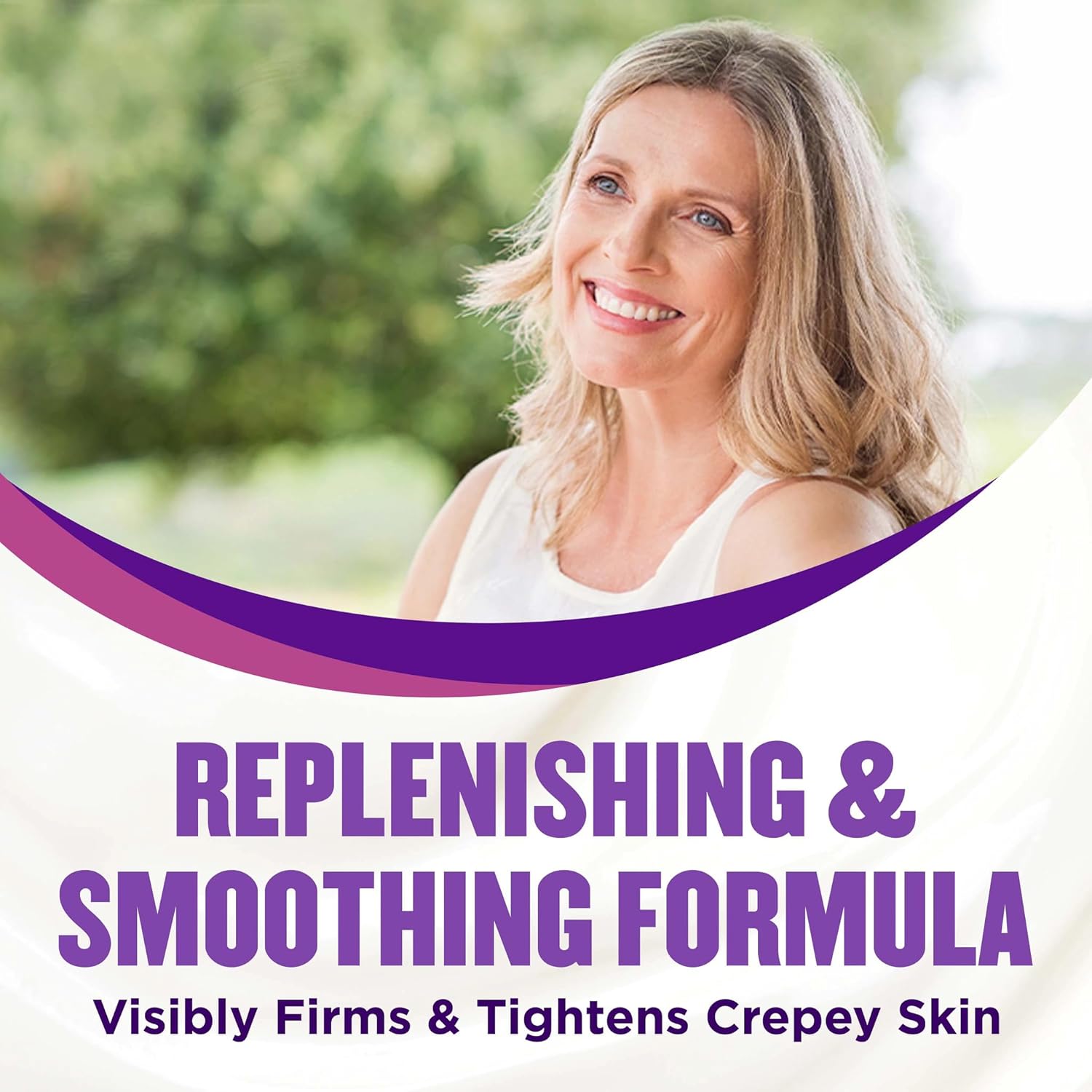 anti-aging crepe corrector action that visibly diminishes fine, thin wrinkles on crepey skin