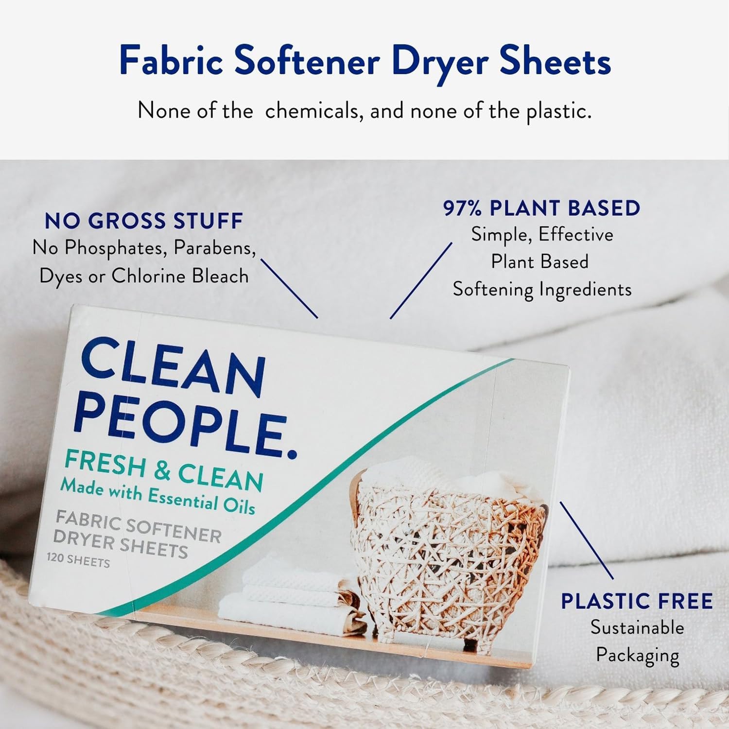 anti-static cling performance in standard dryer use