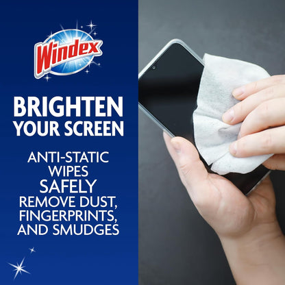anti-static, gentle formula safe for screens and electronics