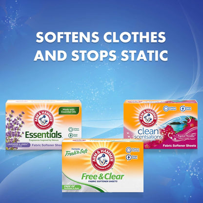 anti-static sheet technology that reduces cling in the dryer