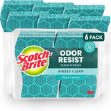Scotch-Brite Heavy Duty Scrub Sponge for Outdoor Patio and Grill Cleaning, Dishwasher-Safe Multipurpose Scrubber