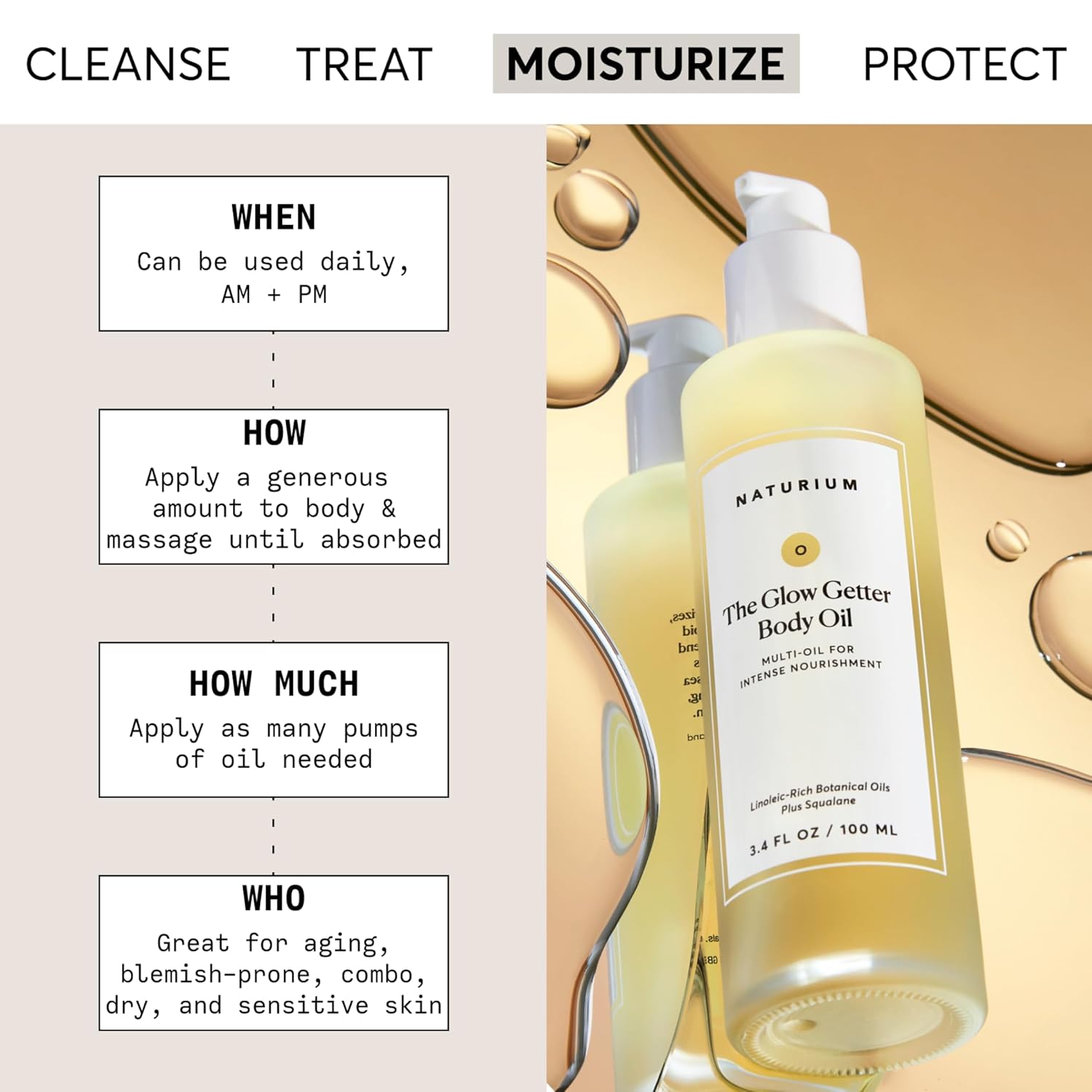 antioxidant and linoleic-rich botanical blend for firmer-looking skin