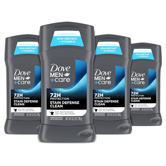 antiperspirant stick form with optimized stain defense formula to reduce white marks and yellow stains