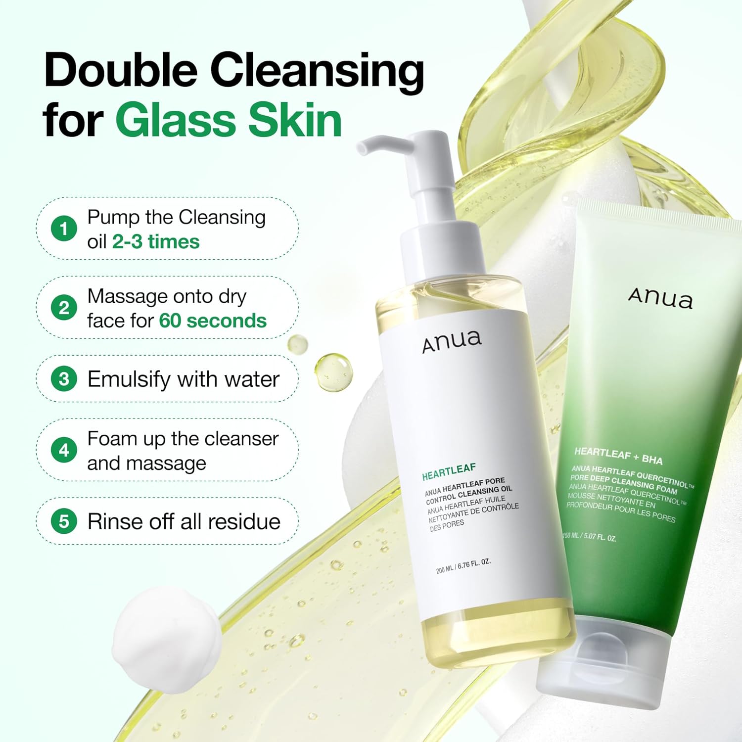 Anua Heartleaf Pore Control Cleansing Oil – Housewarming Gift for Women, Everyday Korean Skin Care Essential
