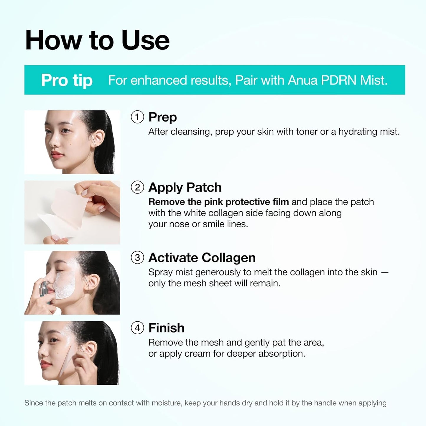 ANUA PDRN Collagen Melting Patch – High-End Korean Skincare for Fine Lines, Elegant Glass Skin Treatment