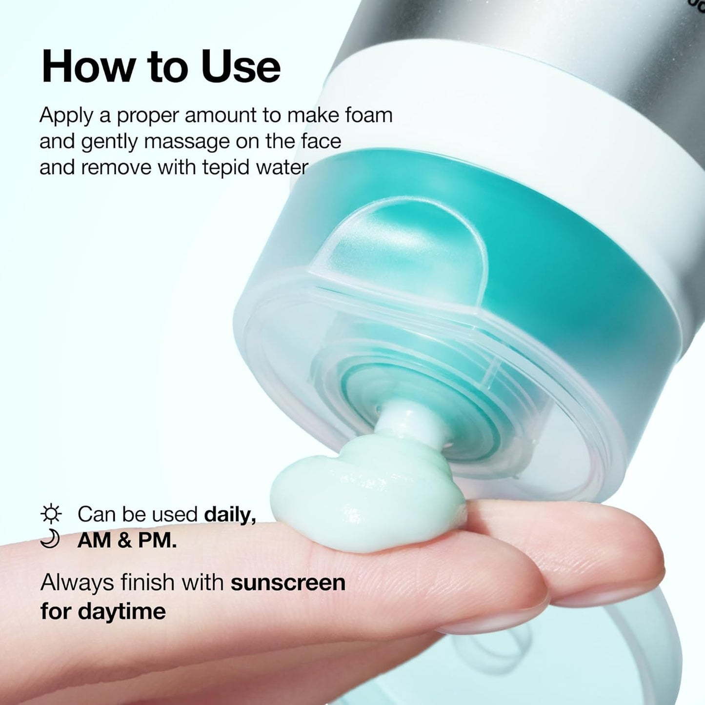 Anua PDRN Hyaluronic Acid Cleansing Foam – Premium K-Beauty Face Wash for the Elevated Vanity, 2-in-1 Cleanser and Mask