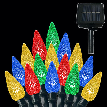 Anycosy C3 100 LED Solar String Lights – Portable Multicolor Outdoor Christmas Lights for Patio, Deck, and Open-Air Holiday Gatherings