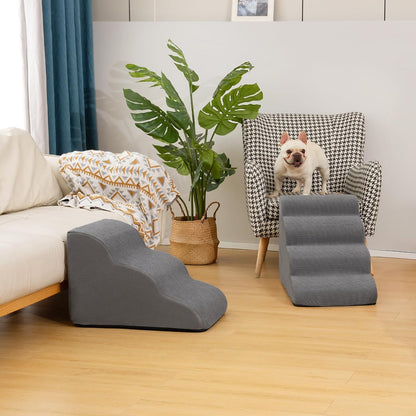 Aodisman Pet Steps for Family Homes – Safe Foam Climber for Small Dogs and Curious Kids