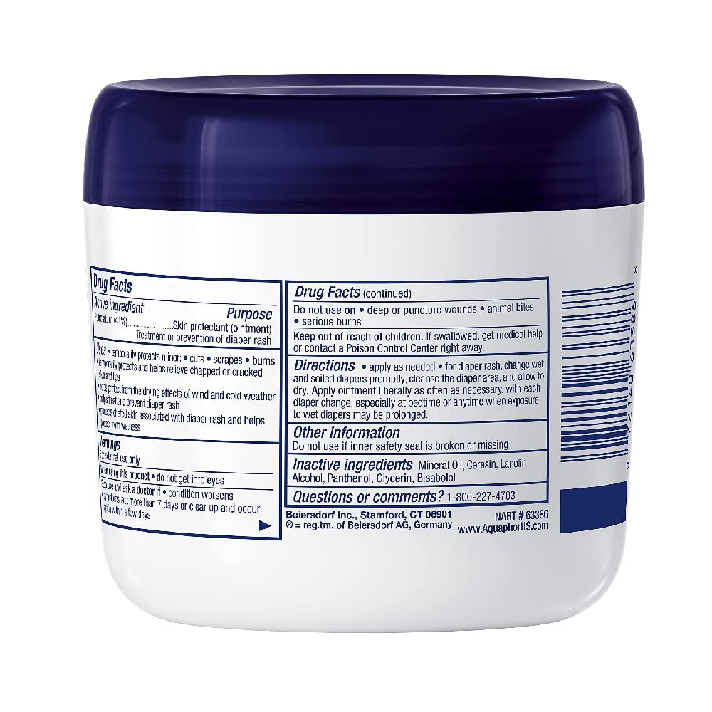 Aquaphor Baby Healing Ointment – Diaper Bag Essential for New Parents and Infant Skin Care