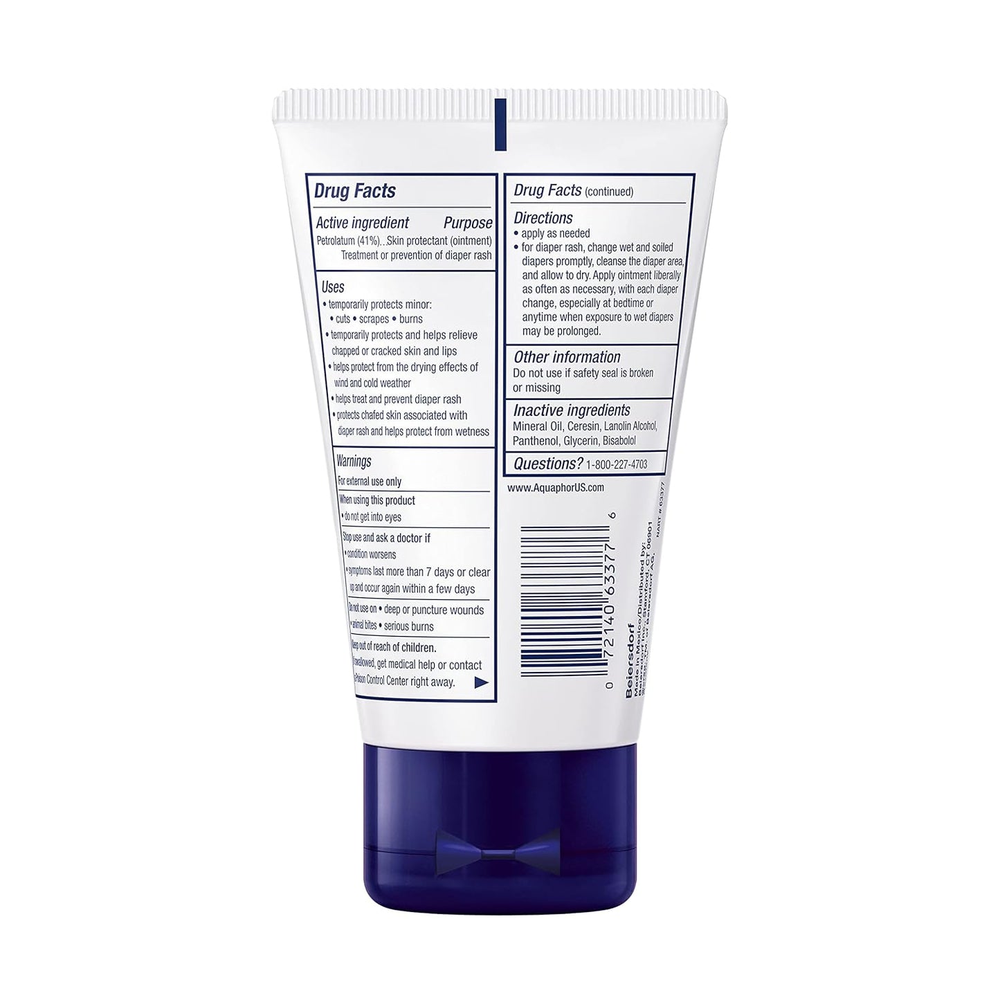 Aquaphor Baby Healing Ointment – Hypoallergenic Fragrance Free Skin Protectant for Sensitive Baby Skin