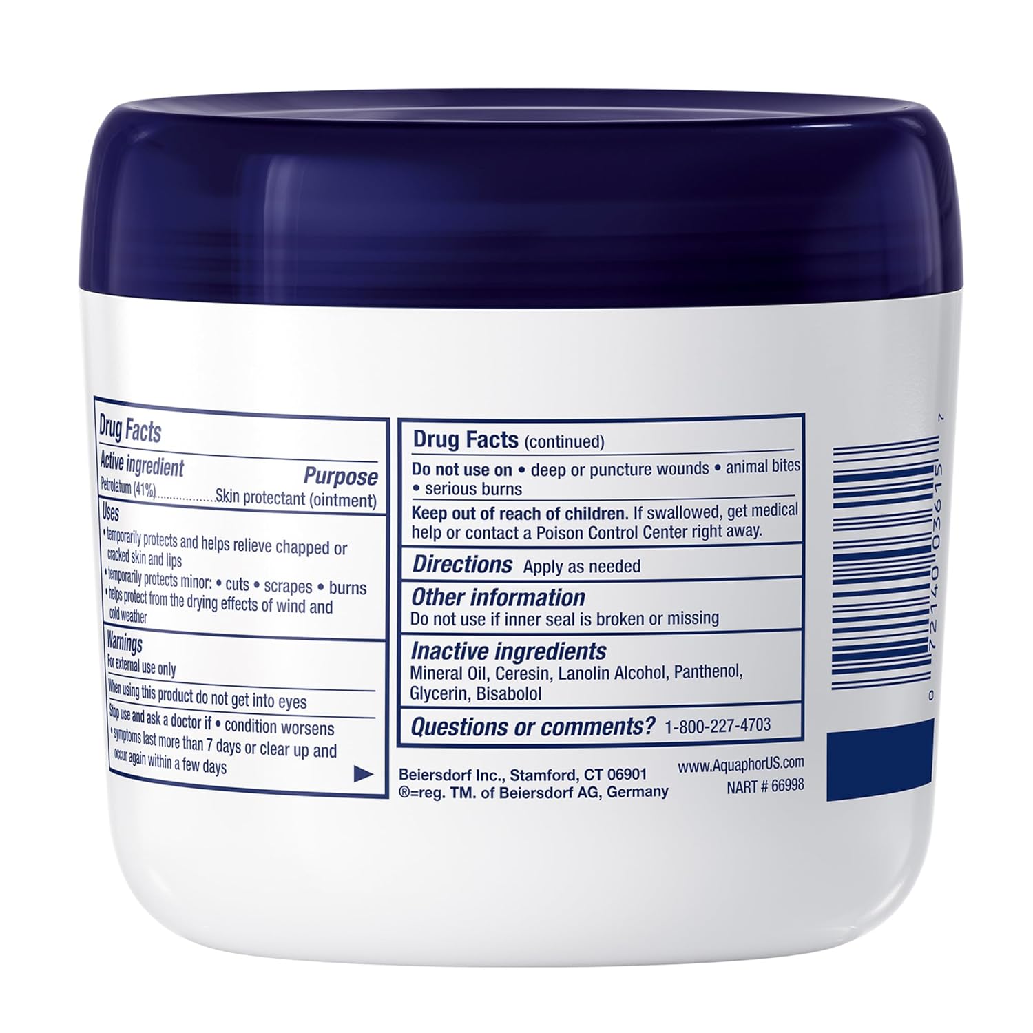 Aquaphor Children's Advanced Therapy Healing Ointment – Nursery and Playroom Skin Care for Babies and Toddlers, 14 Oz Jar