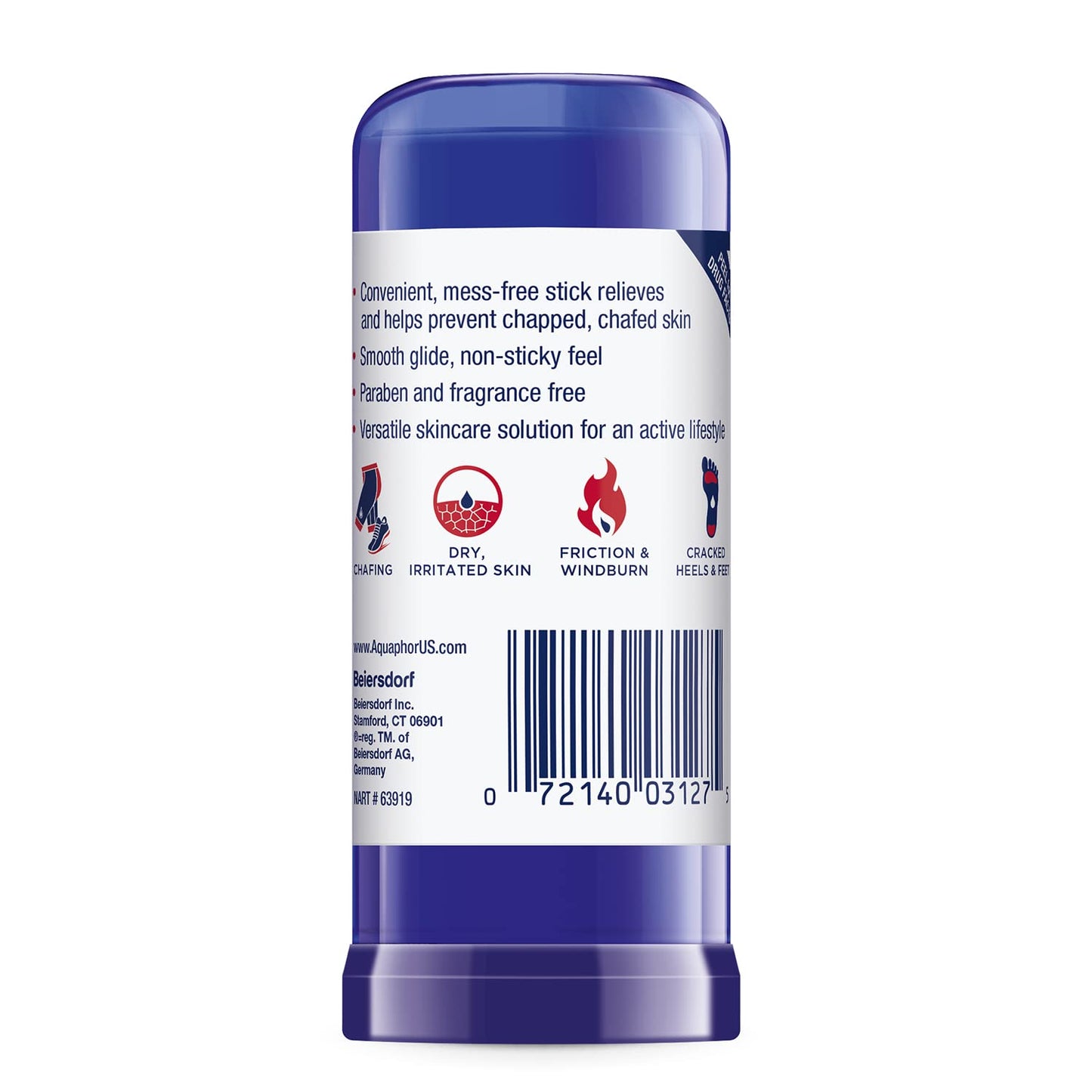 Aquaphor Healing Balm Stick for Camping and Hiking, Portable Skin Protectant for Windburn and Dry Skin