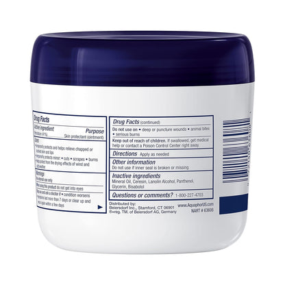 Aquaphor Healing Ointment for Nightly Skincare Ritual, Advanced Therapy Skin Protectant for Dry Cracked Hands Feet and Lips
