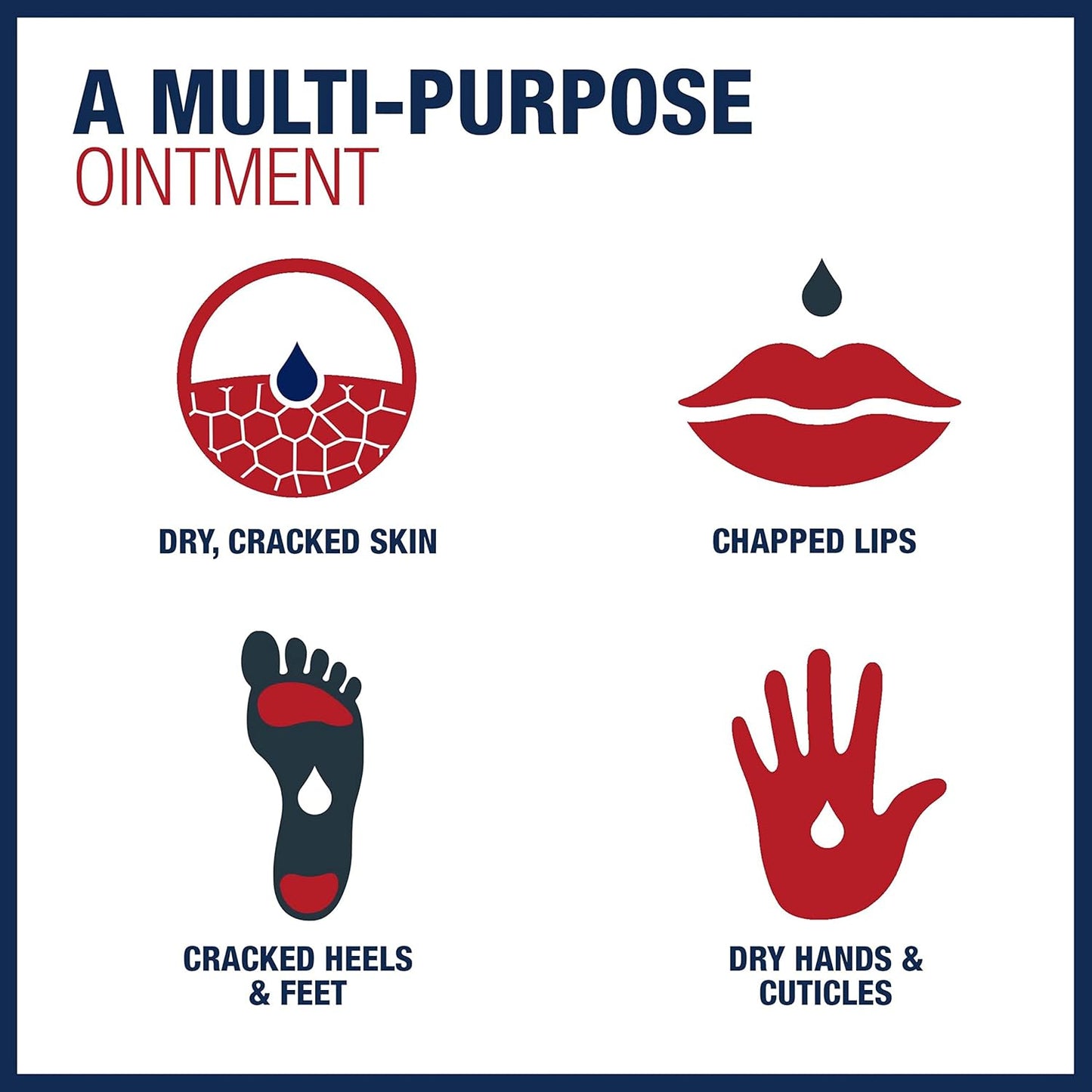 Aquaphor Healing Ointment for Nightly Skincare Ritual, Advanced Therapy Skin Protectant for Dry Cracked Hands Feet and Lips