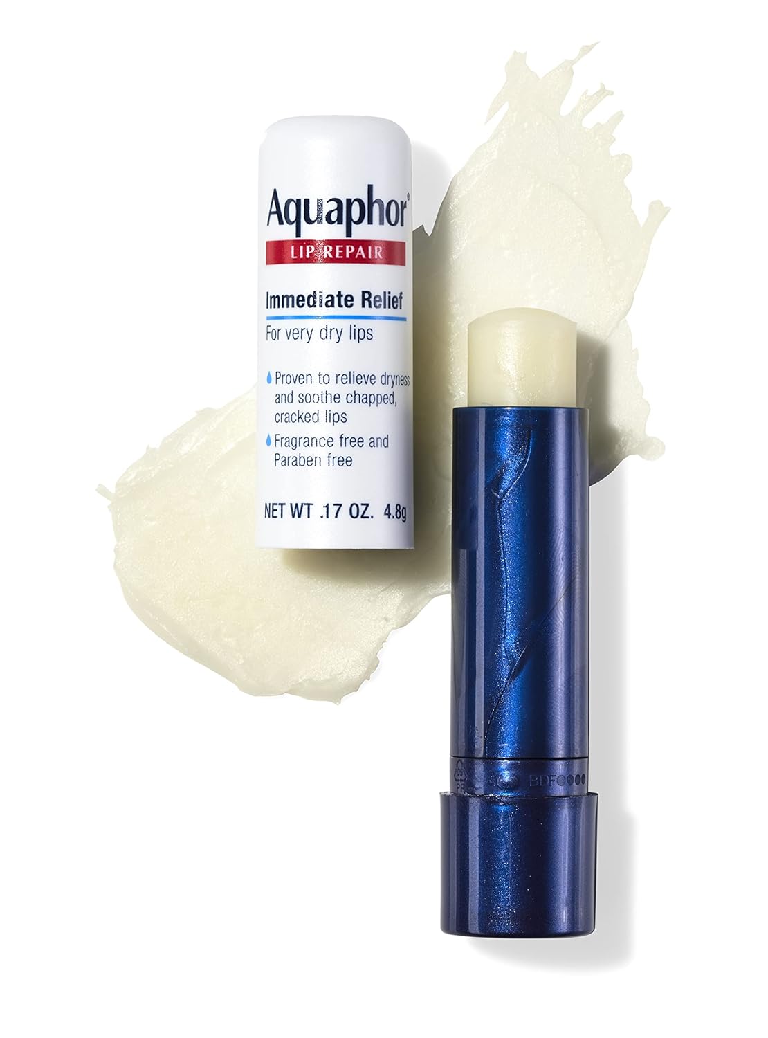 Aquaphor Lip Repair Stick with Jojoba Oil and Shea Butter – Family-Safe Lip Balm for Kids' Backpacks, 4-Pack