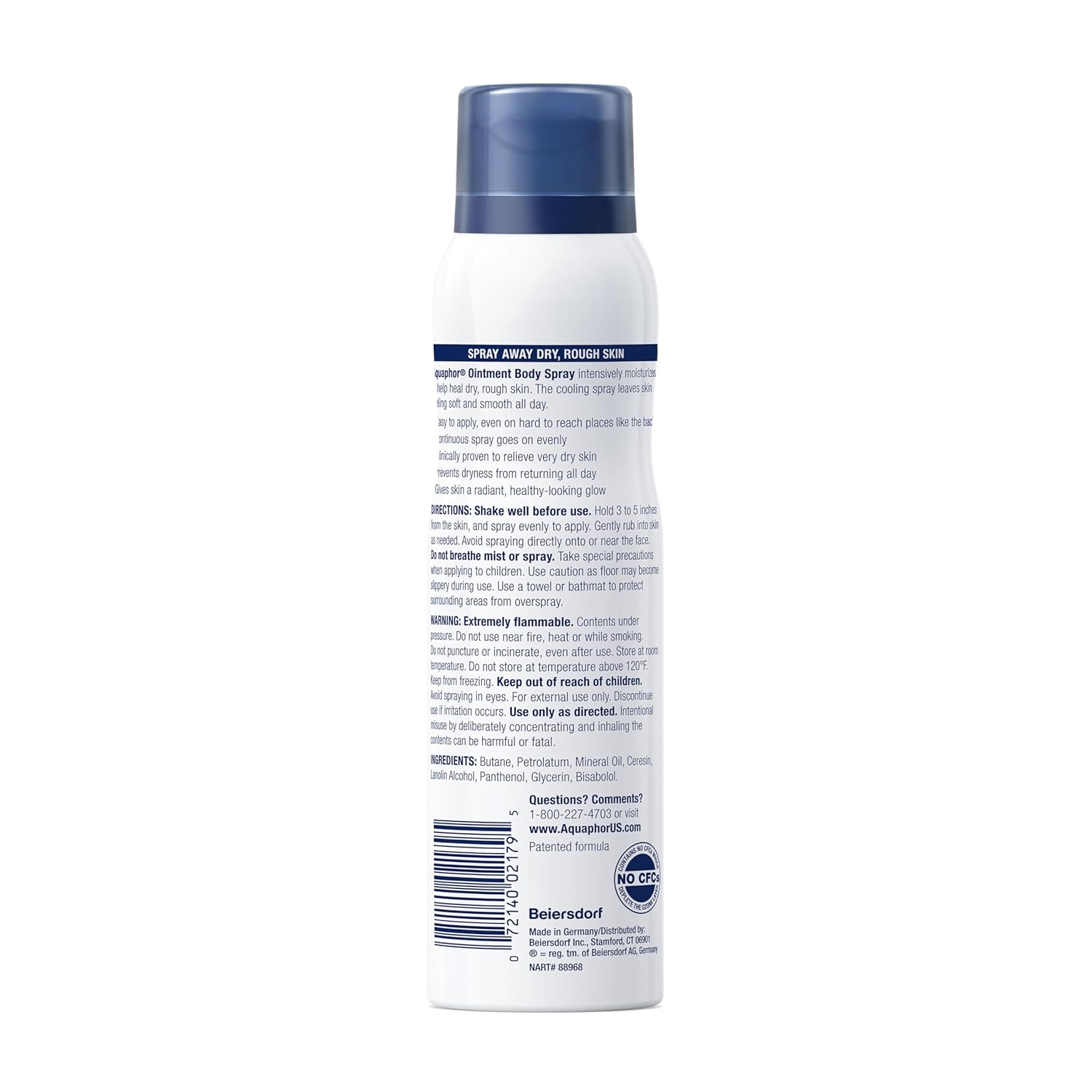 Aquaphor Ointment Body Spray – Daily Self-Care Moisturizer for After-Shower Hydration