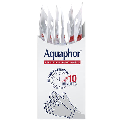 Aquaphor Repairing Hand Masks – 10-Minute Self-Care Ritual for Dry Hands, Sensitive-Skin Friendly Spa Treatment at Home