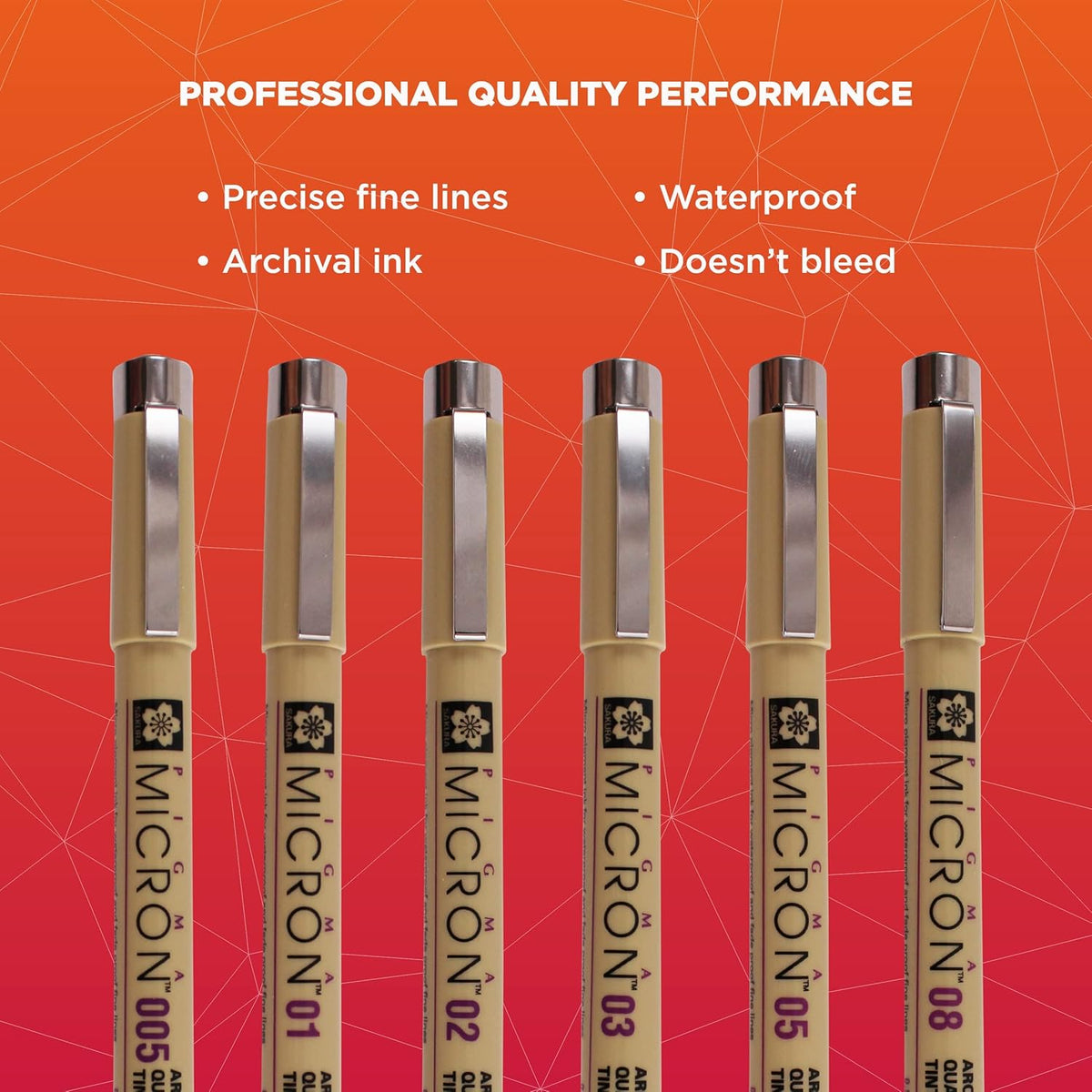 archival pigment-based ink that is waterproof, chemical-resistant, and fade-resistant