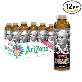 AriZona Arnold Palmer Half and Half - 16 Fl Oz (12 Pack) Grandparent Gift Drink for Grandkids Lunch and Playdates