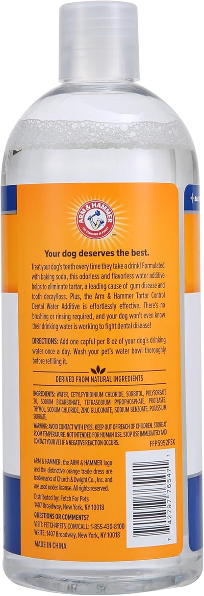 Arm & Hammer Clinical Care Dental Rinse for Adult Dogs – At-Home Wellness Routine for Plaque and Tartar Control