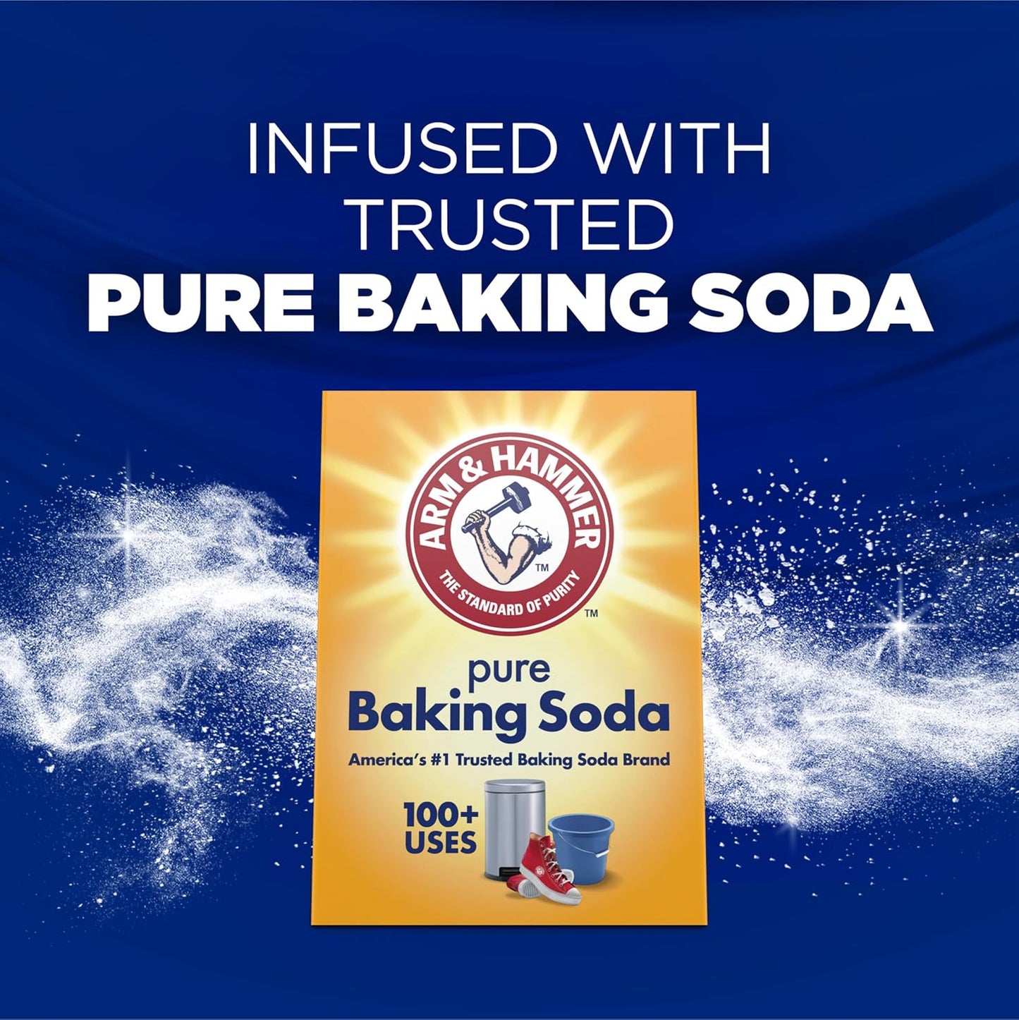 ARM & HAMMER Deep Clean Odor Formula Liquid Laundry Detergent, Radiant Burst Scent – Self-Care Laundry Ritual for Bath Towels and Bed Linens, 150 Fl Oz, 100 Loads