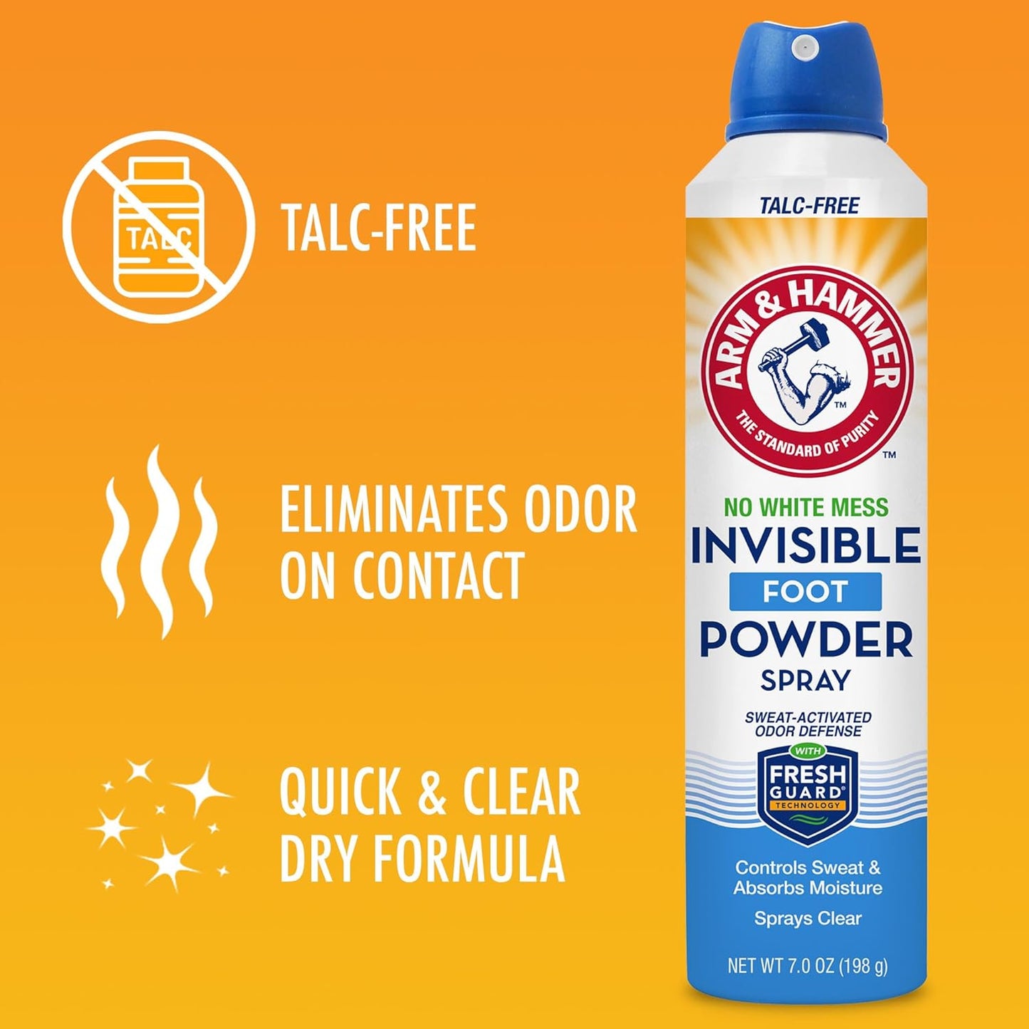 Arm & Hammer Foot Powder Spray – Bedtime Self-Care Ritual for Dry, Fresh Feet Overnight