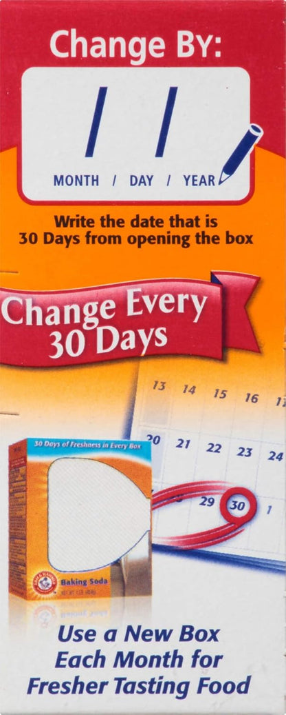 Arm & Hammer Fridge-n-Freezer Odor Absorber – Clutter-Free Kitchen Essential, Neutral Orange 14 oz Box, 12-Pack