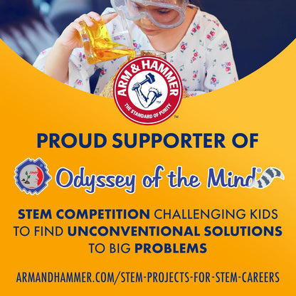 Arm & Hammer Fridge-n-Freezer Odor Absorber – Clutter-Free Kitchen Essential, Neutral Orange 14 oz Box, 12-Pack