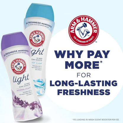 ARM & HAMMER Lavender Escape In-Wash Scent Booster for Calming Bedtime Linen Rituals, Light Sleep Aromatherapy