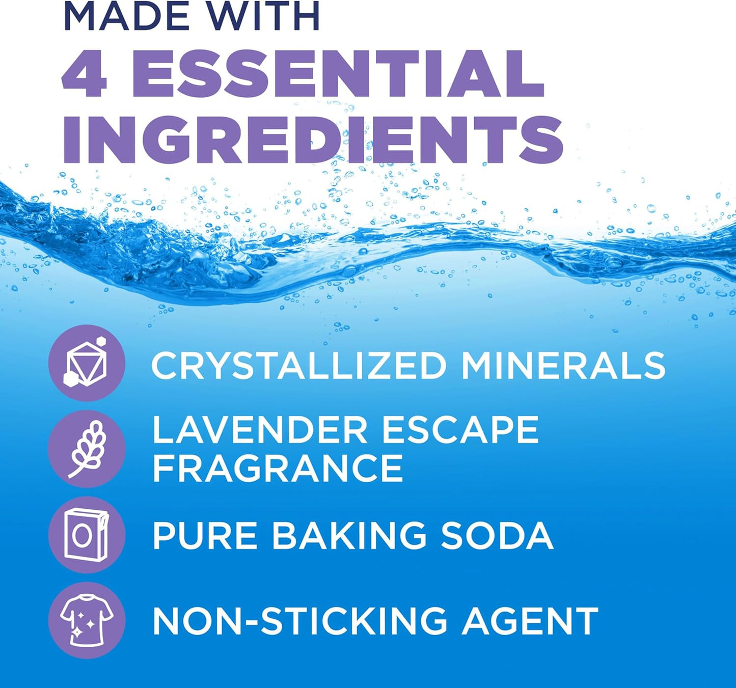 ARM & HAMMER Lavender Escape In-Wash Scent Booster for Calming Bedtime Linen Rituals, Light Sleep Aromatherapy