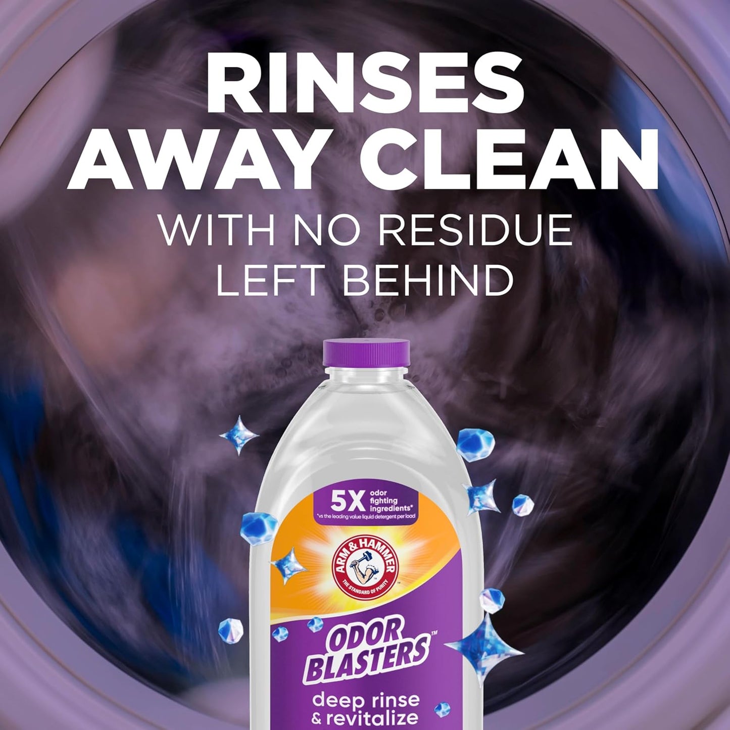 ARM & HAMMER Odor Blasters Fabric Rinse – Portable Outdoor Laundry Additive for Camping, Beach Towels and Patio Linens