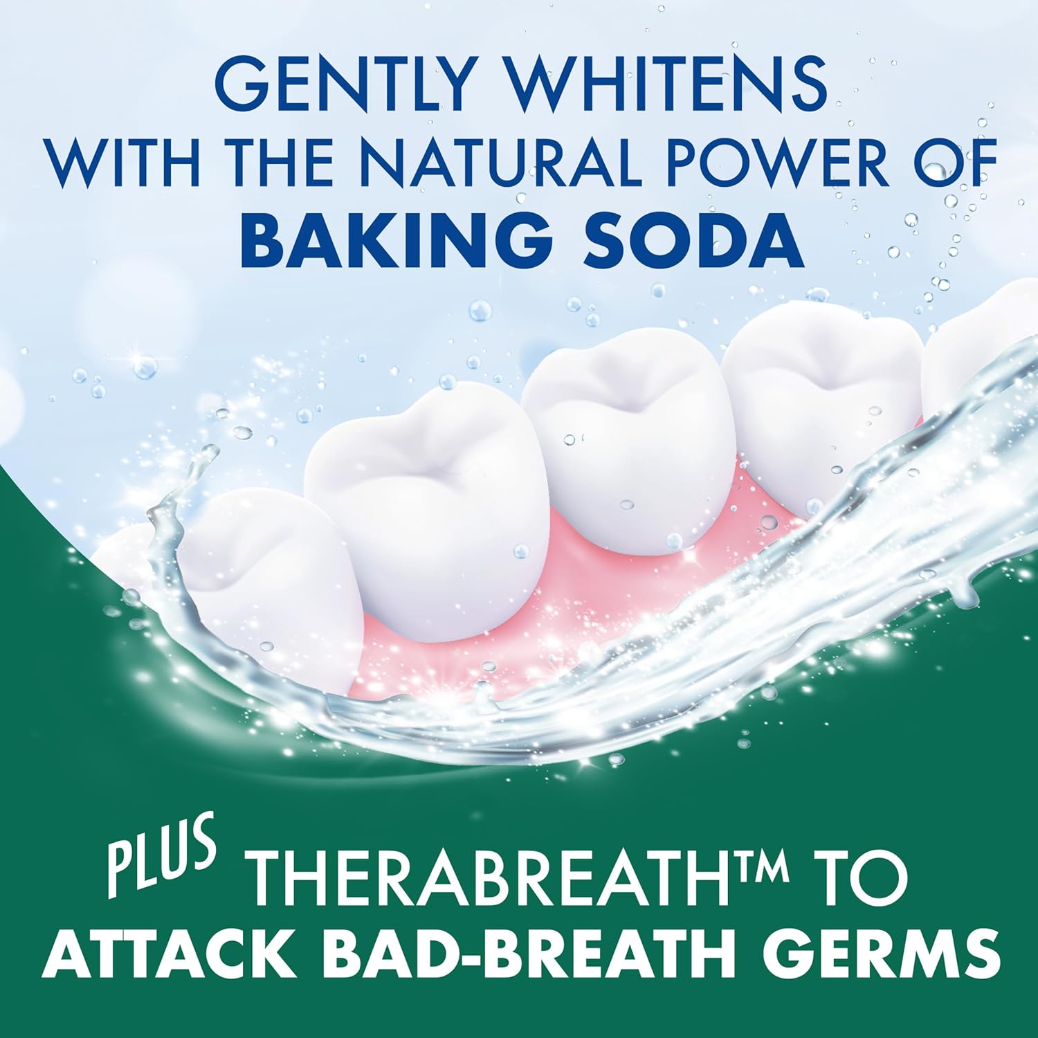 ARM & HAMMER Plus TheraBreath Toothpaste – Streamlined Oral Care for the Apartment Bathroom, Two-Step Whitening