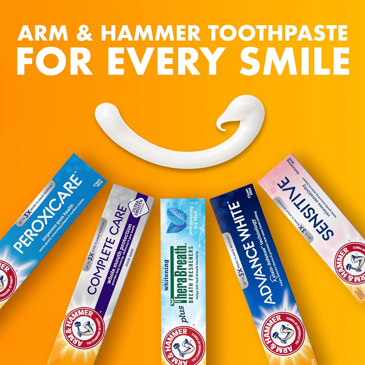 ARM & HAMMER Plus TheraBreath Toothpaste – Streamlined Oral Care for the Apartment Bathroom, Two-Step Whitening
