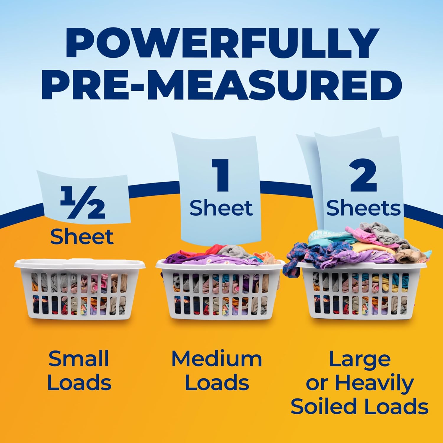 ARM & HAMMER Power Sheets Laundry Detergent – Portable Camping Detergent for Outdoor Adventures