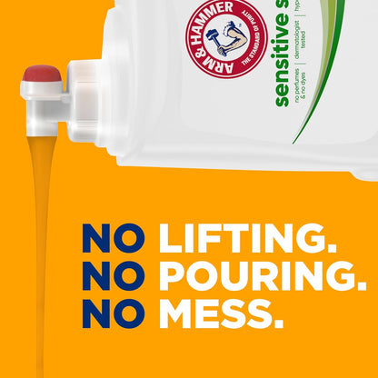 ARM & HAMMER Sensitive Skin Free & Clear Liquid Laundry Detergent – Fragrance-Free Wash for Eczema and Allergy Self-Care Routine