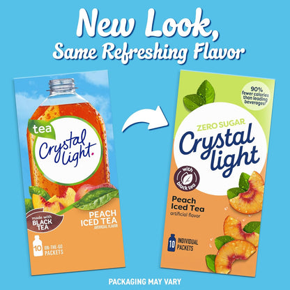 artificially flavored peach iced tea with black tea base