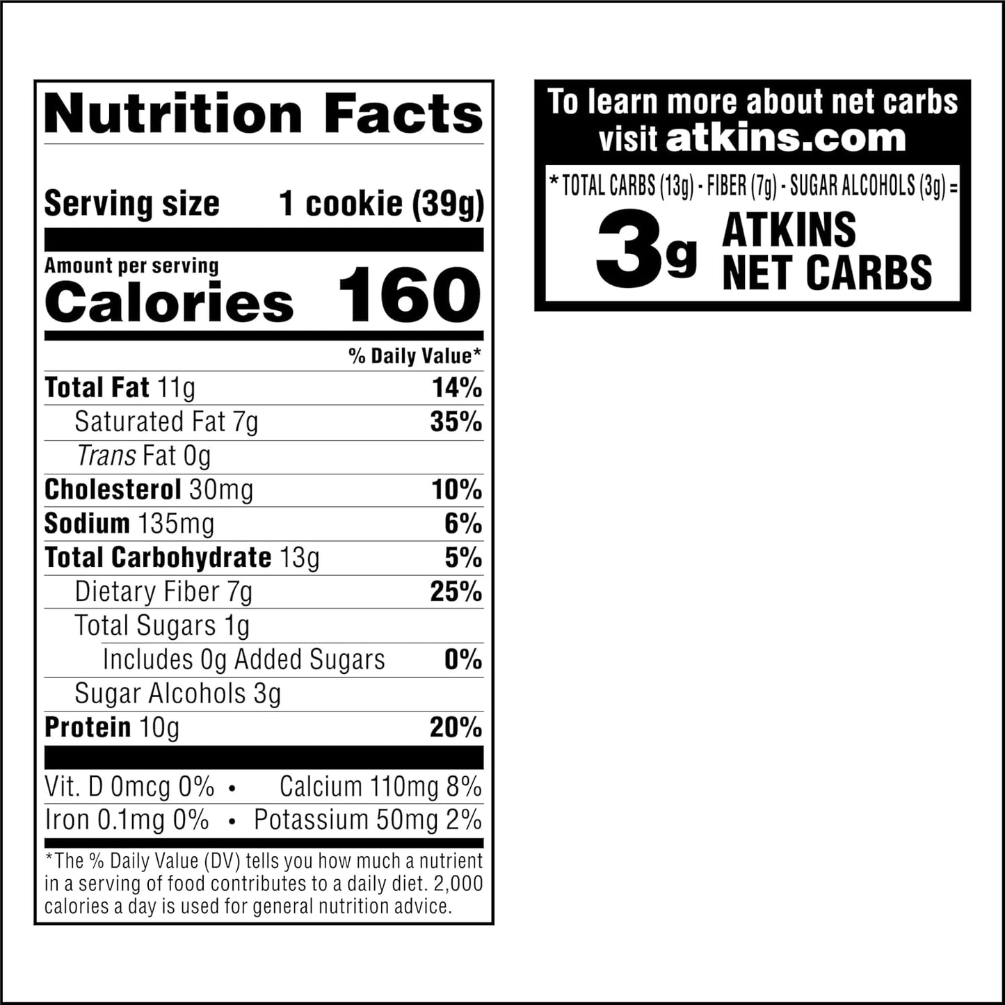 Atkins Chocolate Chip Protein Cookie – Keto-Friendly Self-Care Treat for Mindful Snacking at Home