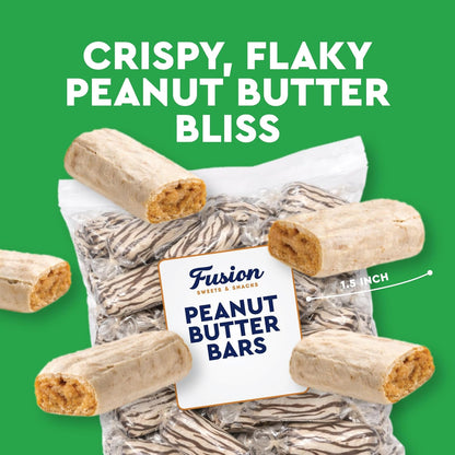 Atkinson's Peanut Butter Bars Candy – Lunchbox Snack for Kids, Individually Wrapped Old-Fashioned Peanut Butter Treats, 1 lb Bulk Bag