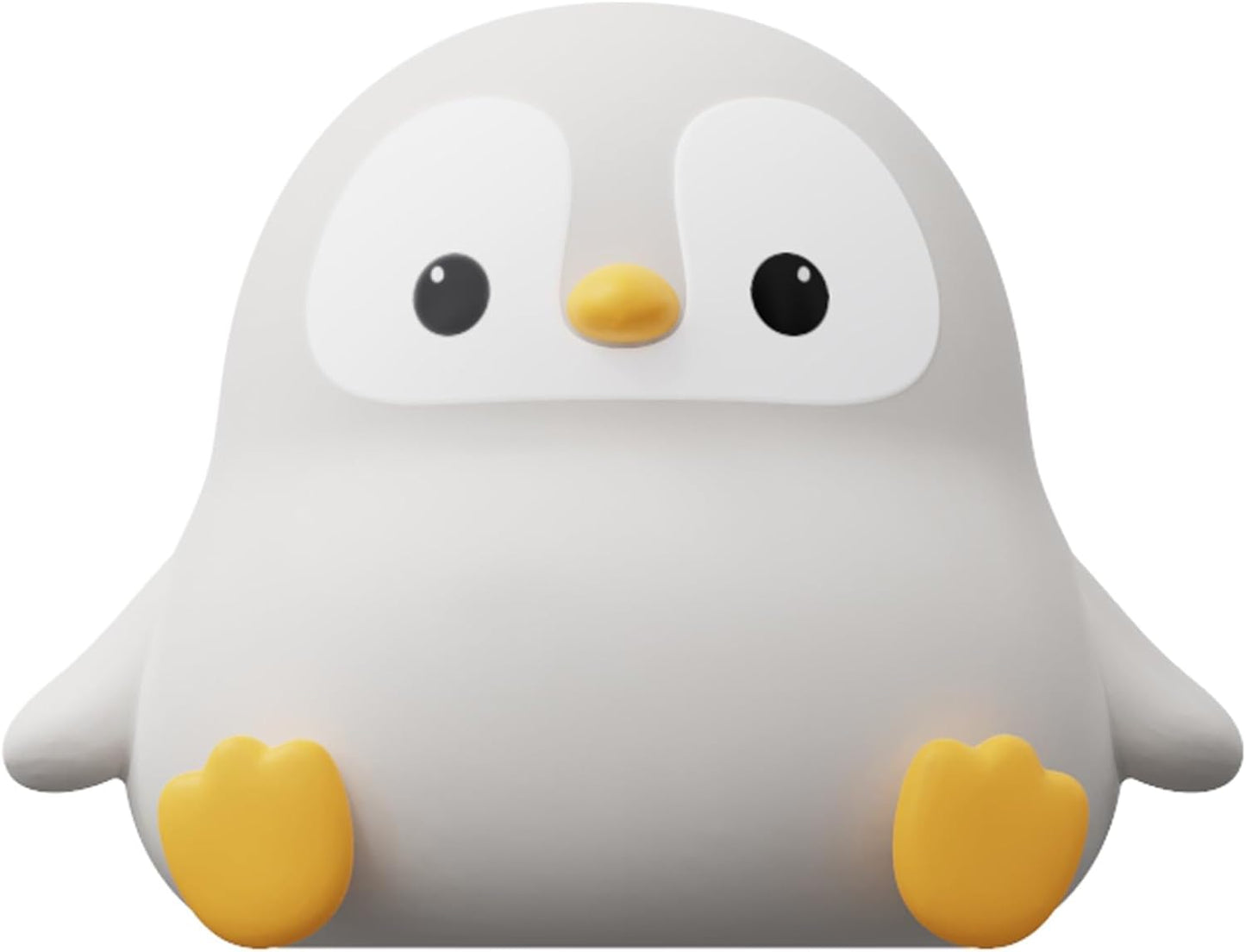 ATSUI Penguin Night Light – Cute Silicone Animal Lamp for Bedroom Decor, Warm Ambient Glow and Quirky Style