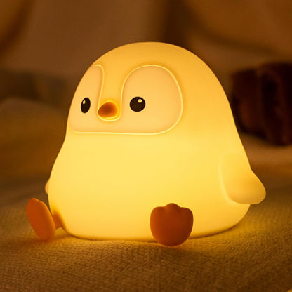 ATSUI Penguin Night Light – Cute Silicone Animal Lamp for Bedroom Decor, Warm Ambient Glow and Quirky Style