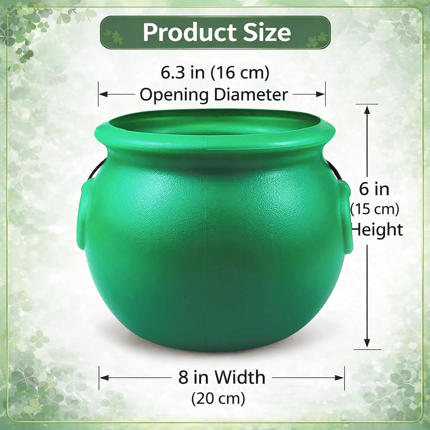 attached black handle for easy carrying in parades or costume use