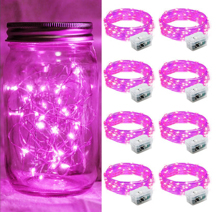 Aurora Glow Flameless Fairy Lights 7ft Battery Operated Low Heat LED Alternative to Candles for Safe Nighttime Use