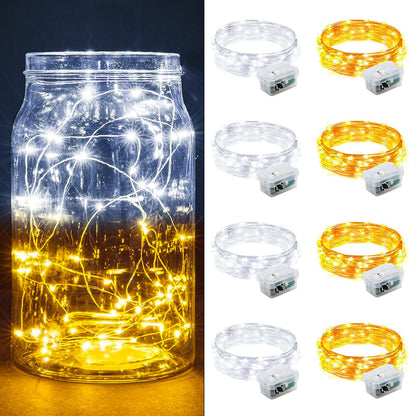 Aurora Glow Flameless Fairy Lights 7ft Battery Operated Low Heat LED Alternative to Candles for Safe Nighttime Use