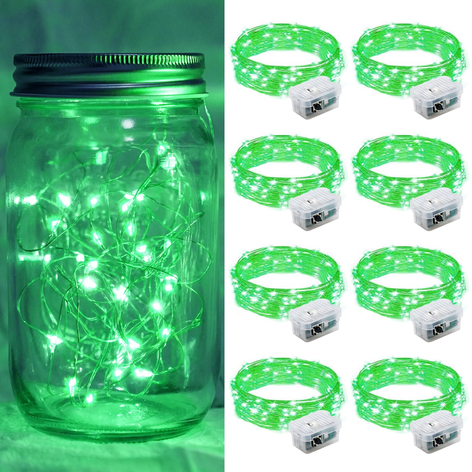 Aurora Glow Flameless Fairy Lights 7ft Battery Operated Low Heat LED Alternative to Candles for Safe Nighttime Use