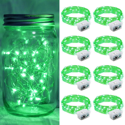 Aurora Glow Flameless Fairy Lights 7ft Battery Operated Low Heat LED Alternative to Candles for Safe Nighttime Use