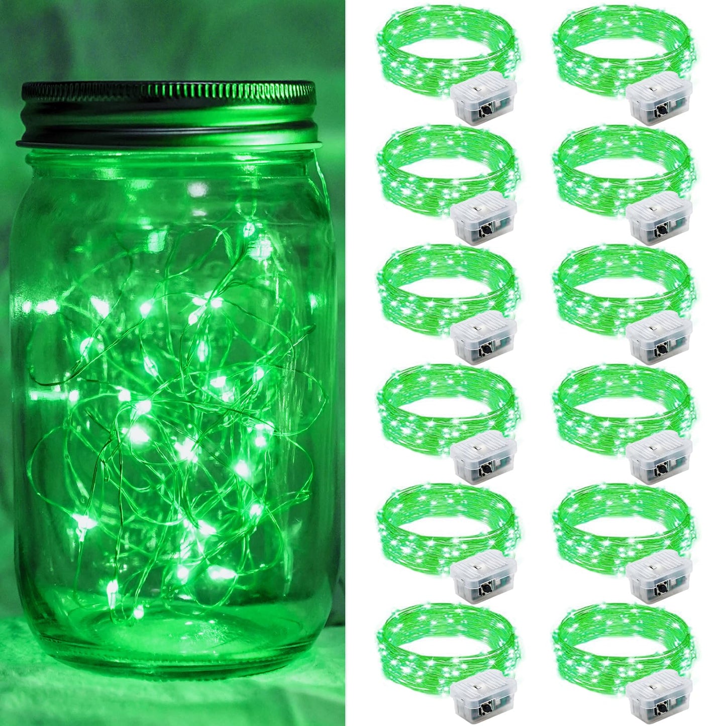 Aurora Glow Flameless Fairy Lights 7ft Battery Operated Low Heat LED Alternative to Candles for Safe Nighttime Use