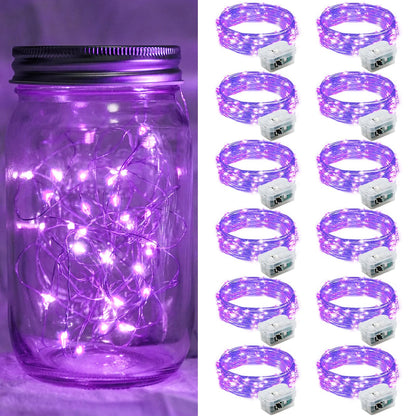 Aurora Glow Flameless Fairy Lights 7ft Battery Operated Low Heat LED Alternative to Candles for Safe Nighttime Use