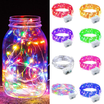 Aurora Glow Flameless Fairy Lights 7ft Battery Operated Low Heat LED Alternative to Candles for Safe Nighttime Use